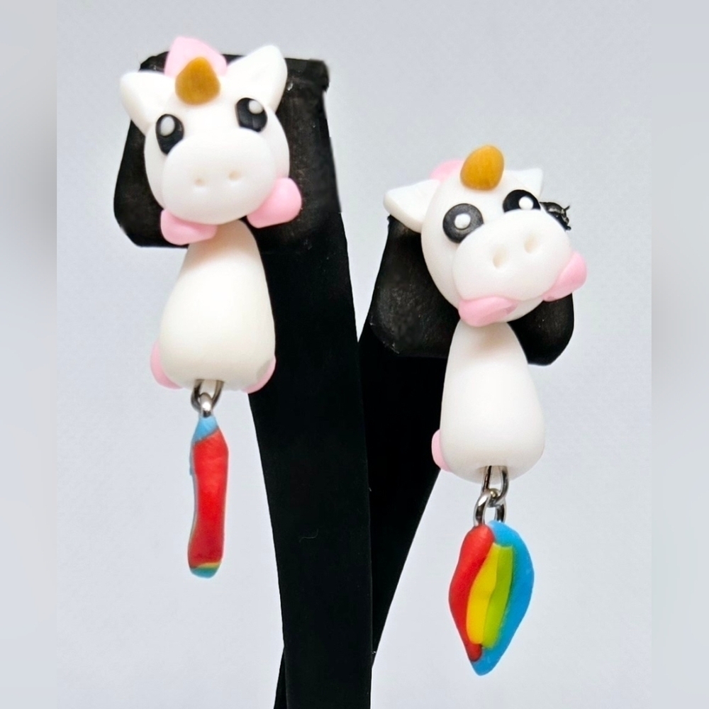 Unicorn Dangle Earrings - Picture 1 of 11